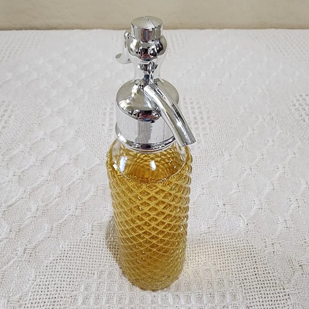Vintage Avon Bar SELTZER Dispenser Windjammer Scent Full Glass Bottle No Box